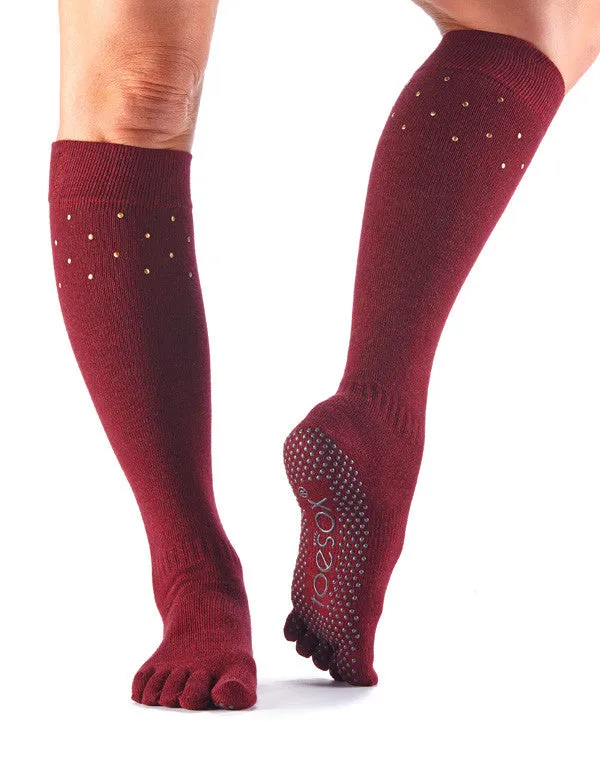 ToeSox - Scrunch Knee High Grip Socks SALE