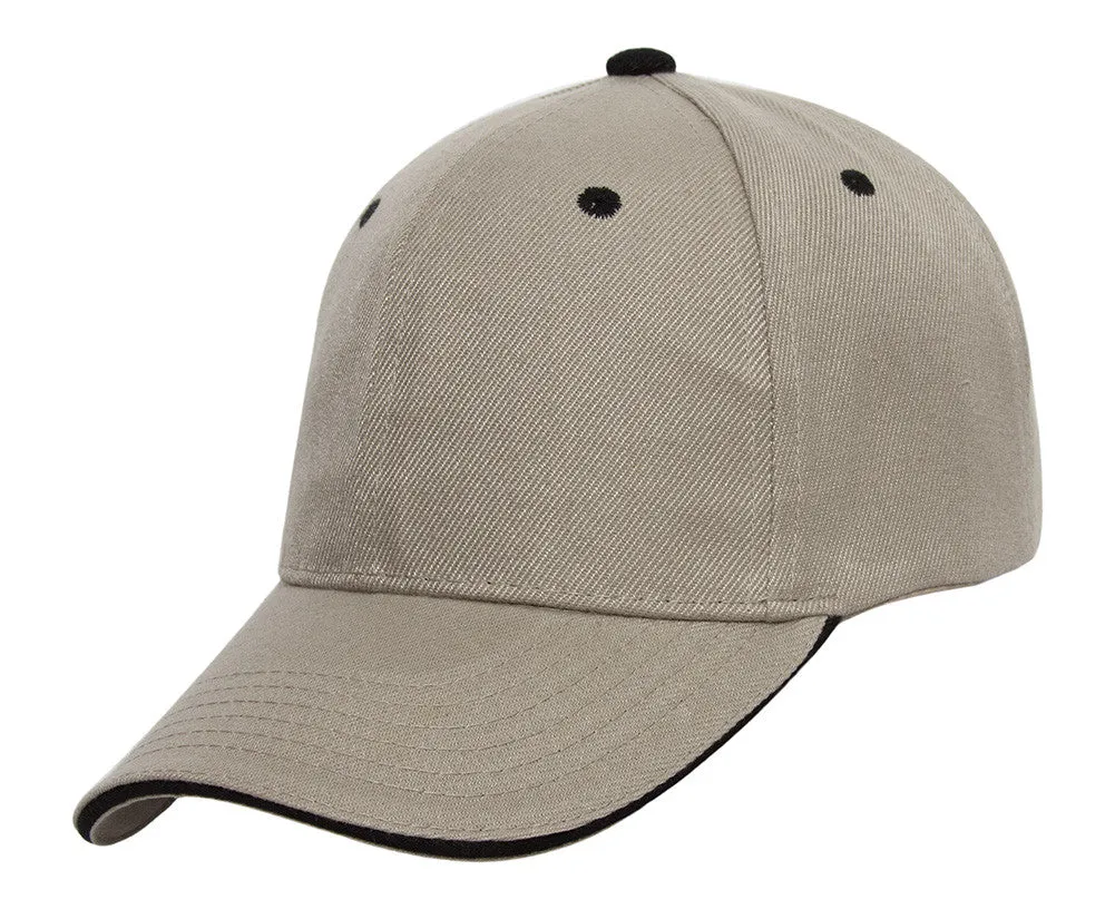 TopHeadwear Plain Adjustable Curved Bill Caps