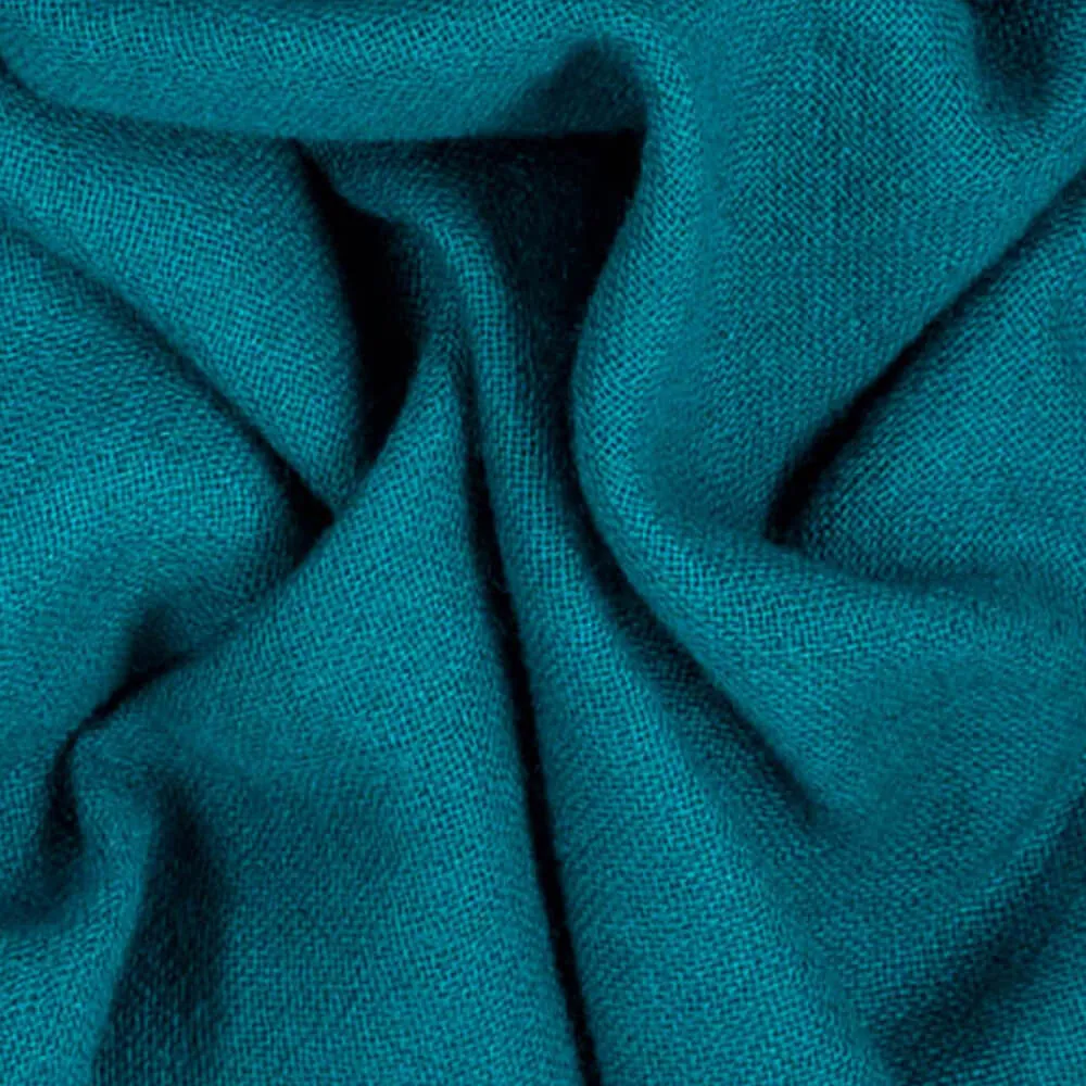 Tropical Teal Gossamer Cashmere Shawl