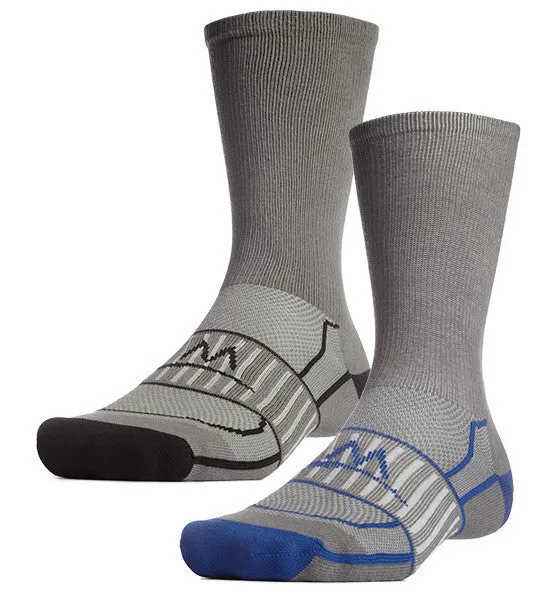 Vaporactive Performance Crew Socks 2-Pack | Royal Blue / Charcoal