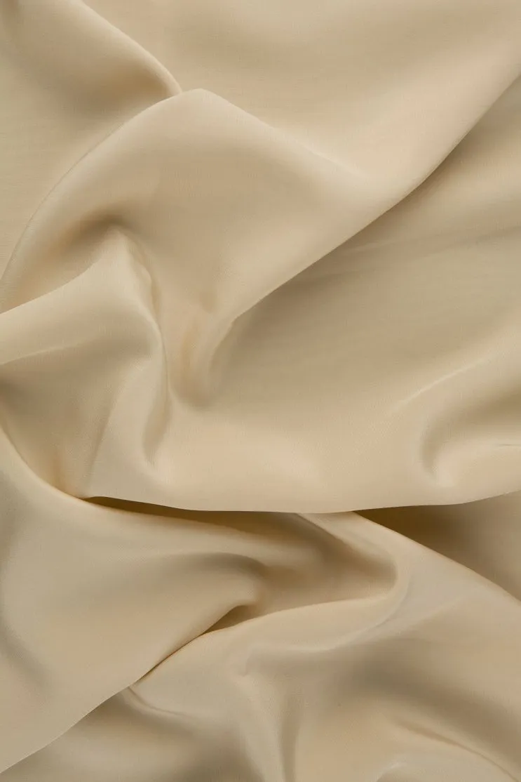 Wheat Silk Crepe de Chine Fabric